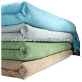 2015 New Style Yarn Dyed Solid Color Plain Woven Wholesale Throw Blanket